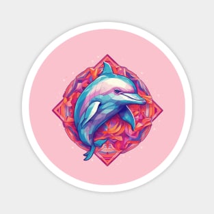 Cute Happy Dolphin Magnet
